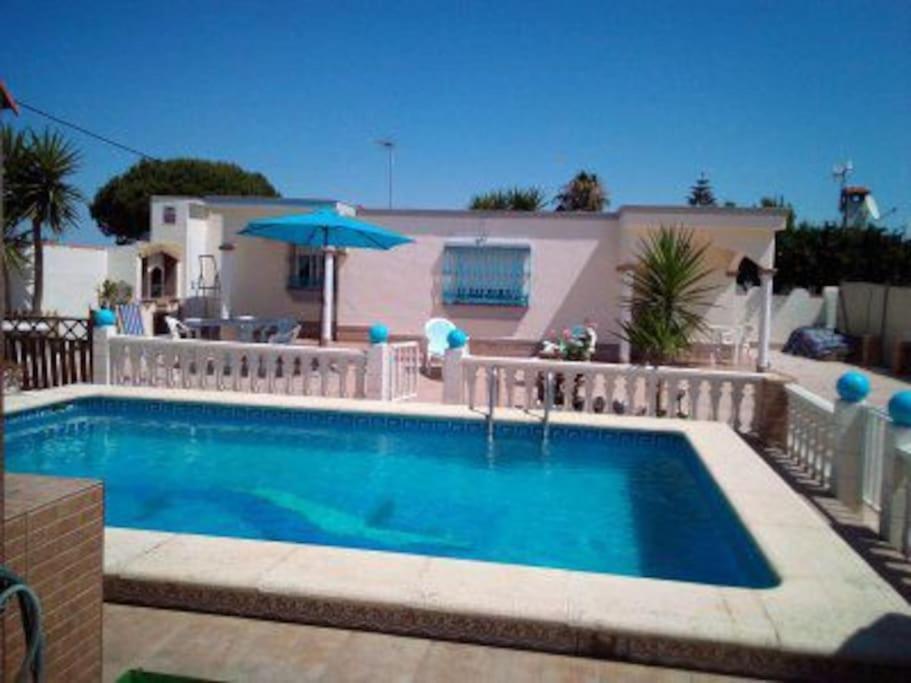 El Verano Azul Casa Con Piscina Чиклана де ла Фронтера Екстериор снимка
